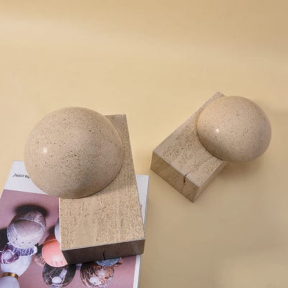 Modern Marble Bookends