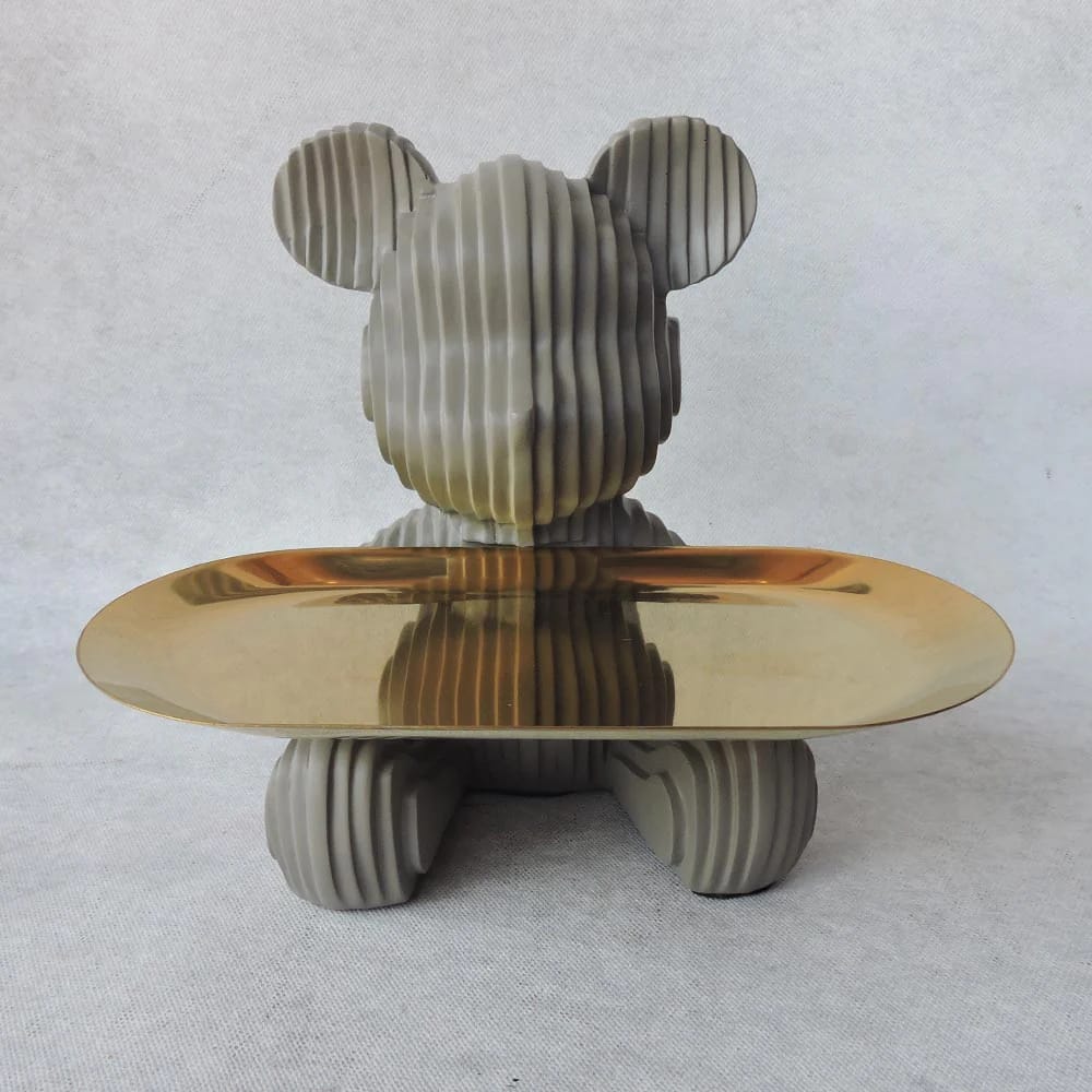 EN: Modern 3D Decorative Bear Sculpture