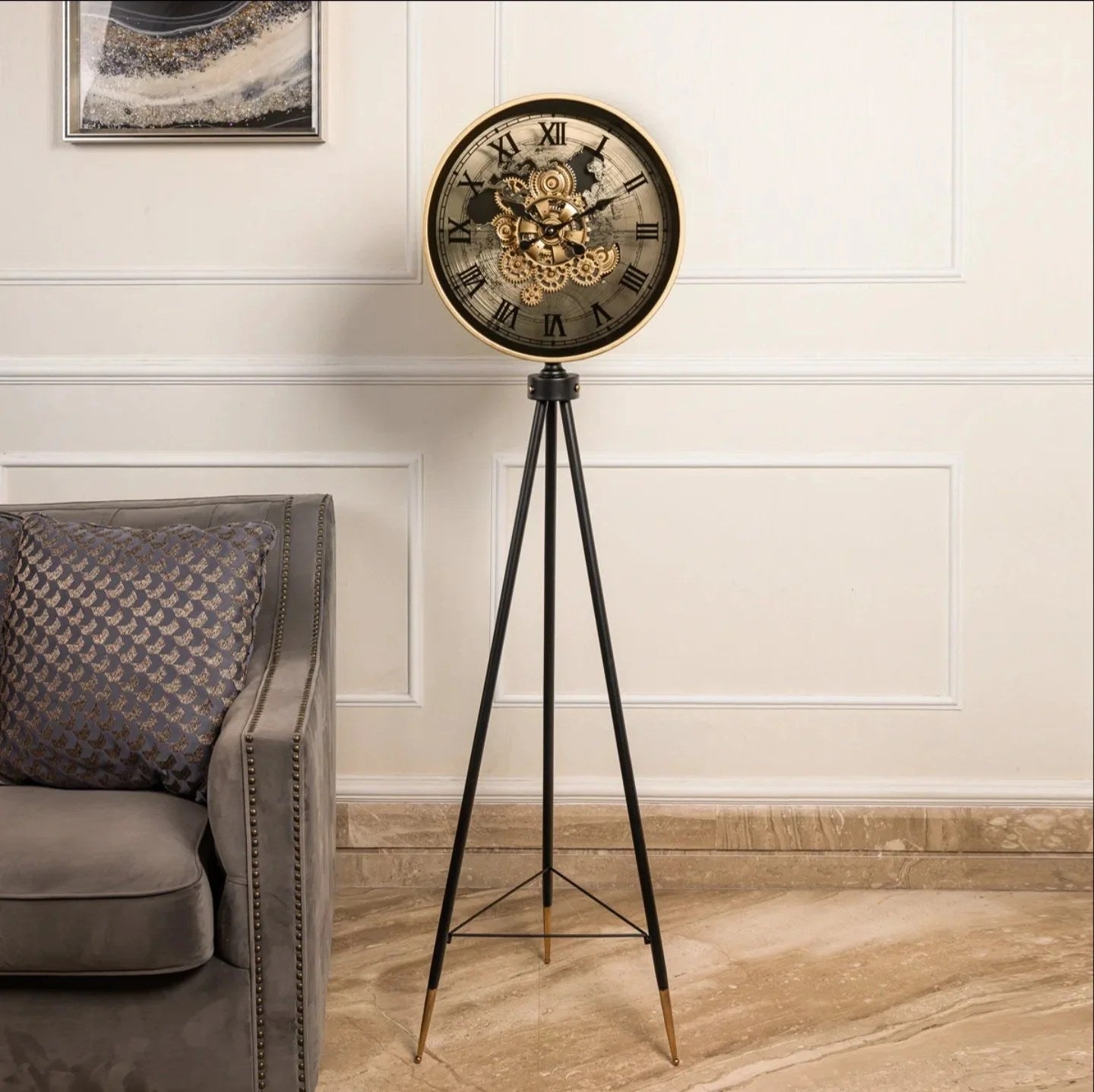 Elegant Vintage Floor Clock Stand