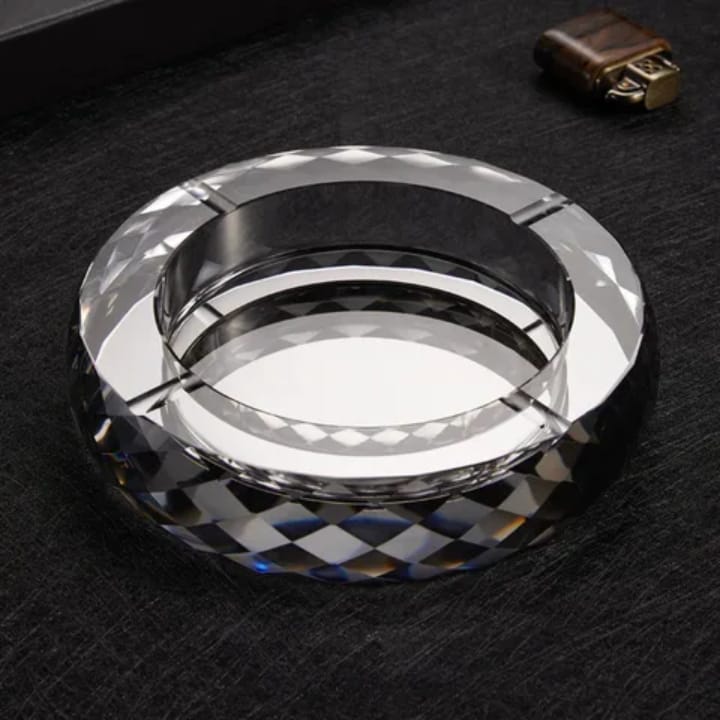 Round Crystal Ashtray