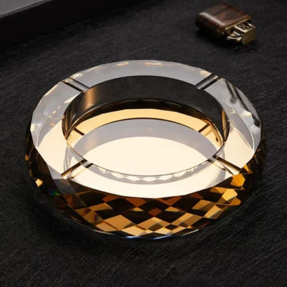 Round Crystal Ashtray