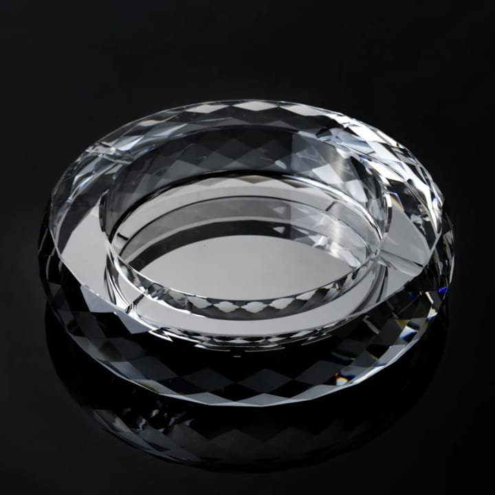 Round Crystal Ashtray