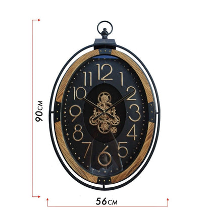 Vintage Pocket Watch Style Wall Clock