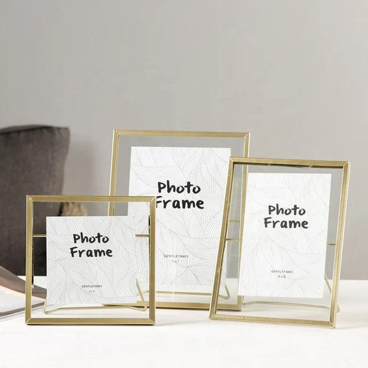 Set Of 3 Metal Photo Frames
