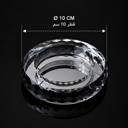 Round Crystal Ashtray