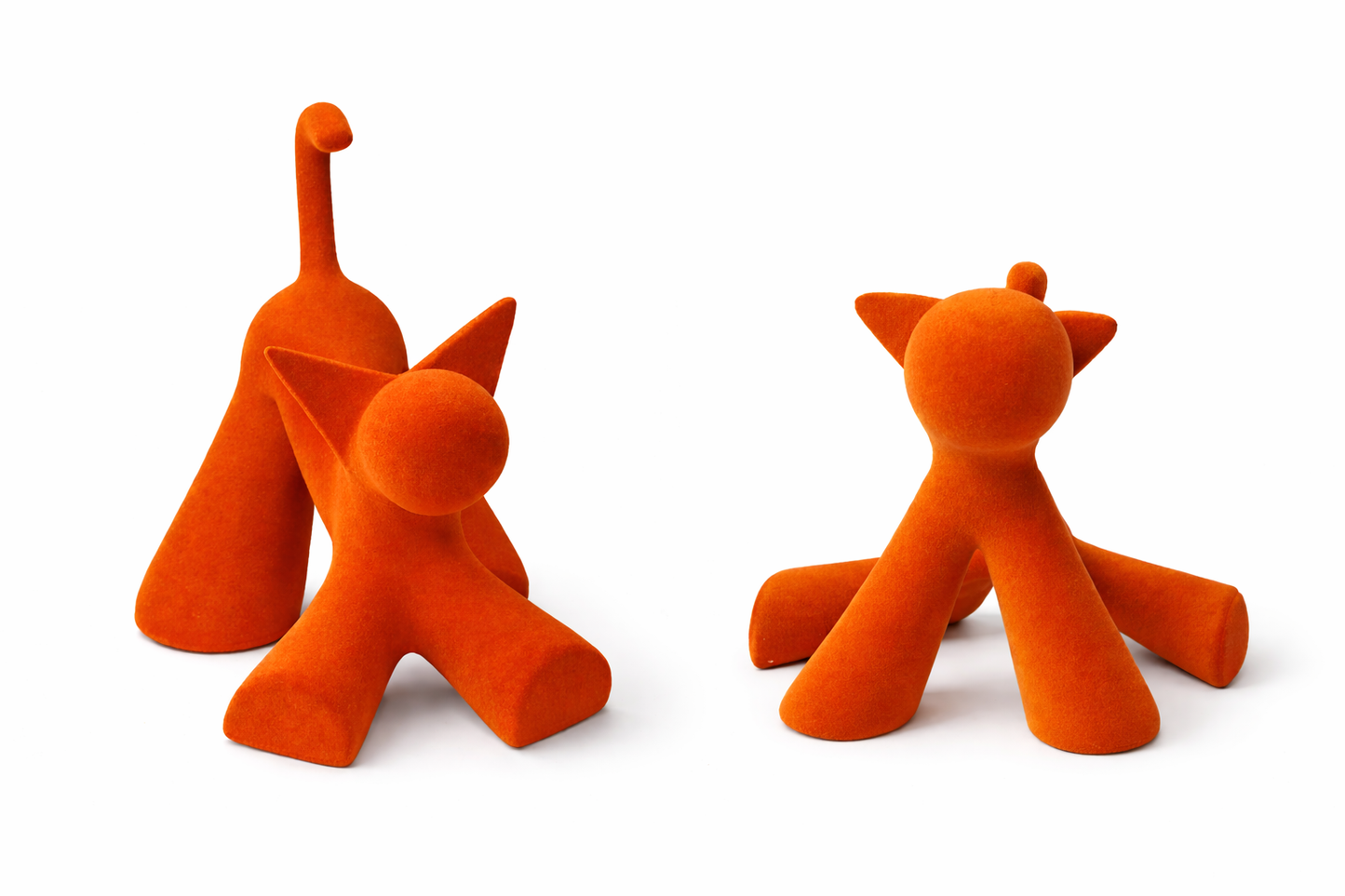 Velvet Cat Figurine - SET OF 2