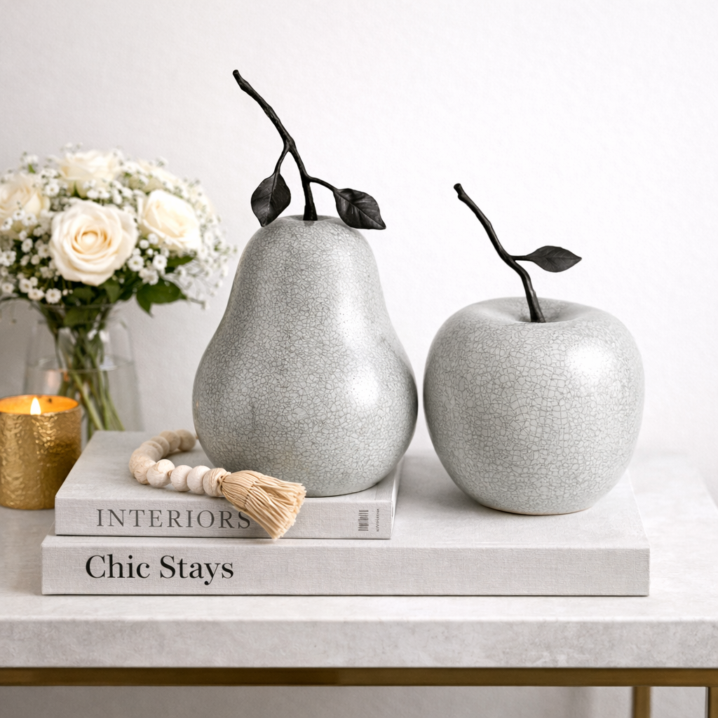 Modern Fruit Decor Sculpture