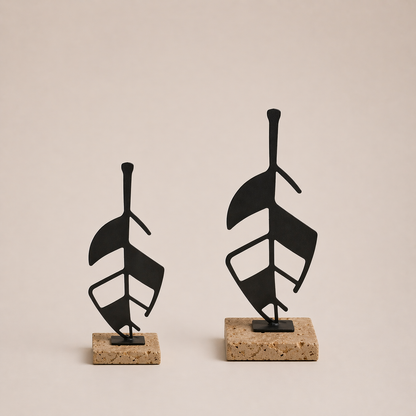 Modern Leaf Metal Décor - SET OF 2