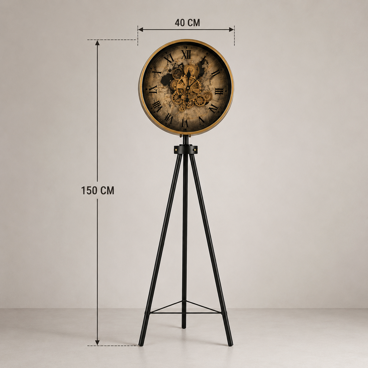 Elegant Vintage Floor Clock Stand