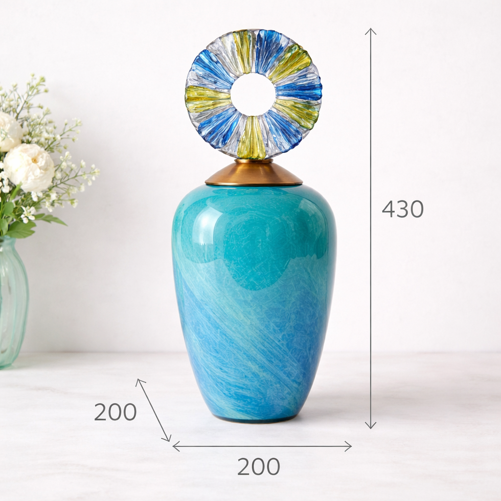 Artistic Glass Decor Vase