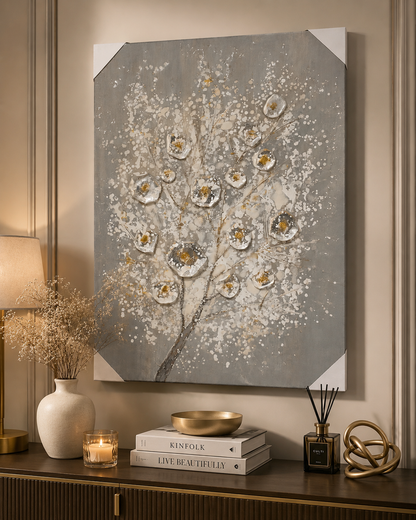 Floral Textured Wall Art (120*80CM)