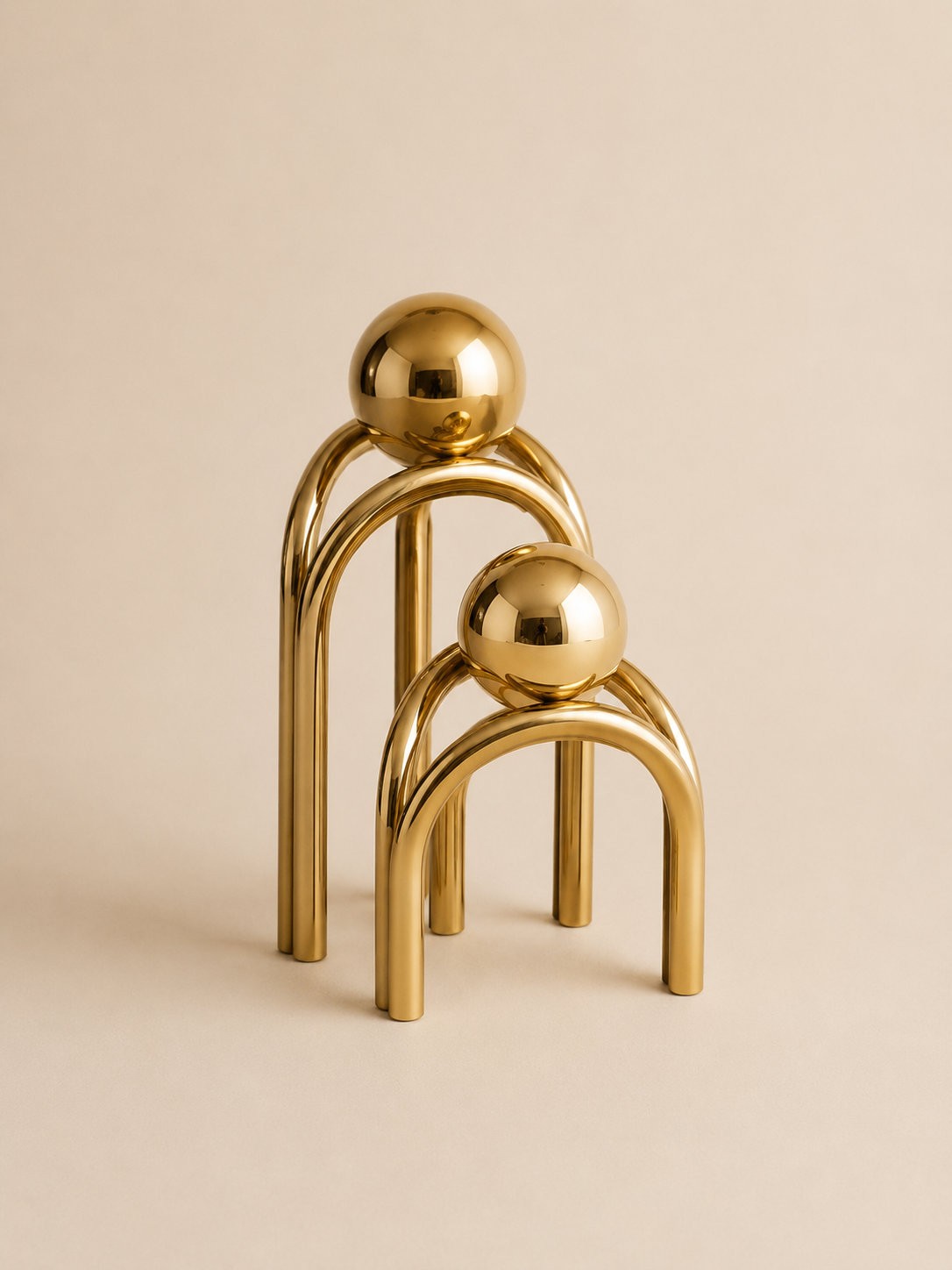 Luxury Geometric Decorative Sculpture SET OF 2