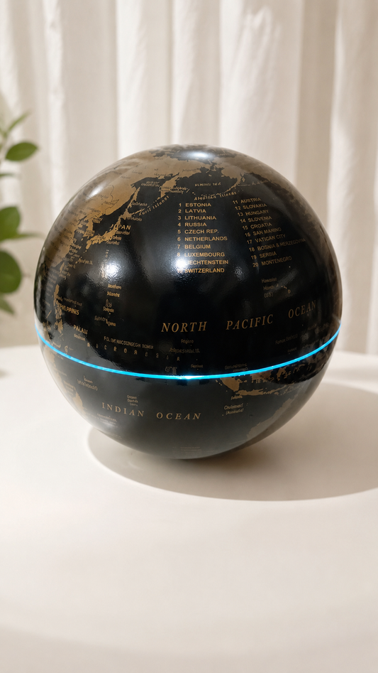 360° Rotating Battery-Powered Globe