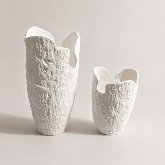 Organic Ceramic Vase Set