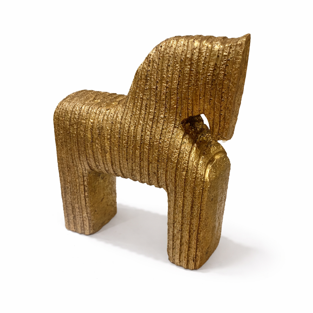Modern Horse Figurine with a Luxe Touch