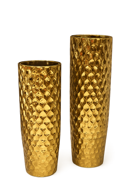 Luxury Gold Floor Vase Set
