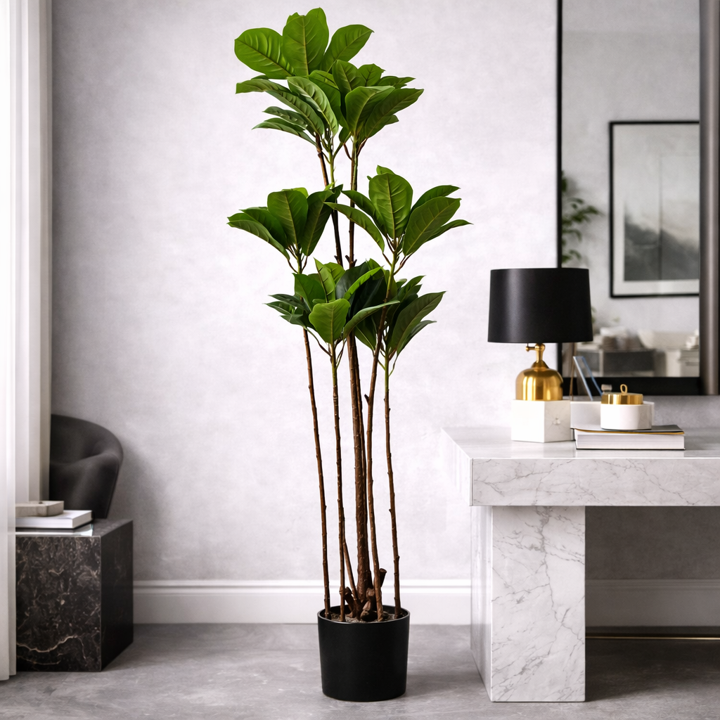 Tall Artificial Plant with Natural Elegant Leaves