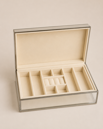 Mirrored Jewelry Organizer Box