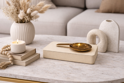 Elegant Gold Accent Ashtray