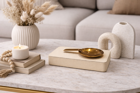 Elegant Gold Accent Ashtray