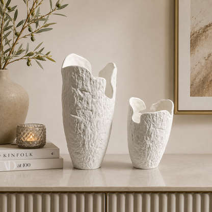 Organic Ceramic Vase Set