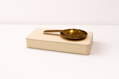 Elegant Gold Accent Ashtray