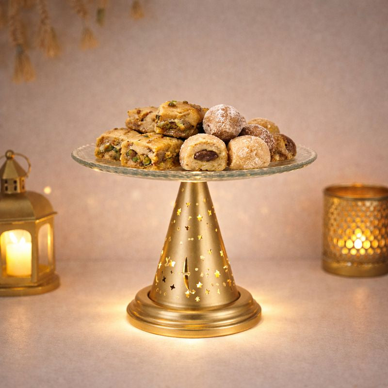 Illuminated Serving Stand with Elegant Design