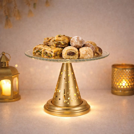 Illuminated Serving Stand with Elegant Design