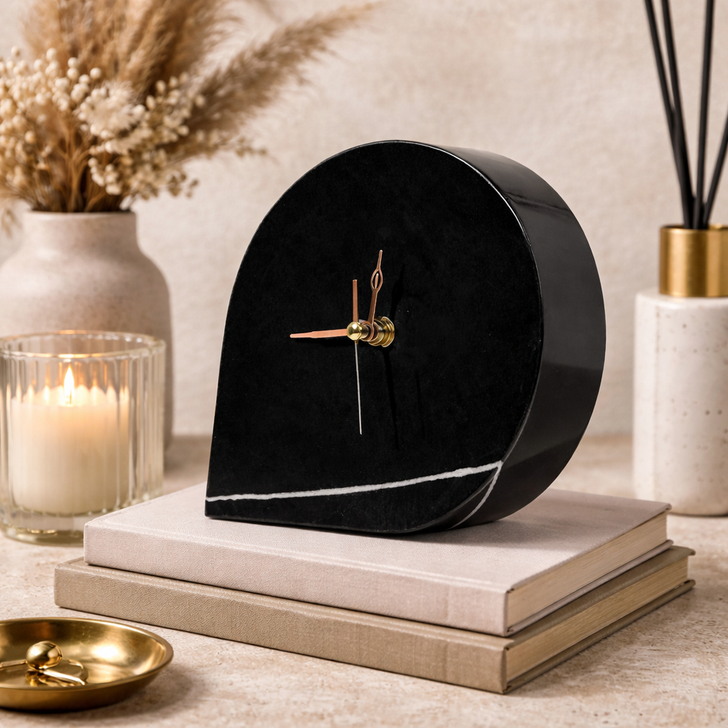Elegant Marble Decor Clock