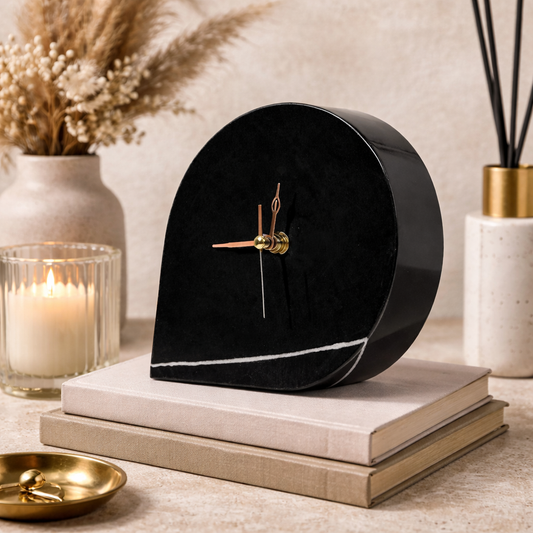 Elegant Marble Decor Clock