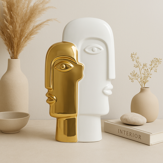 Modern Artistic Faces Sculpture