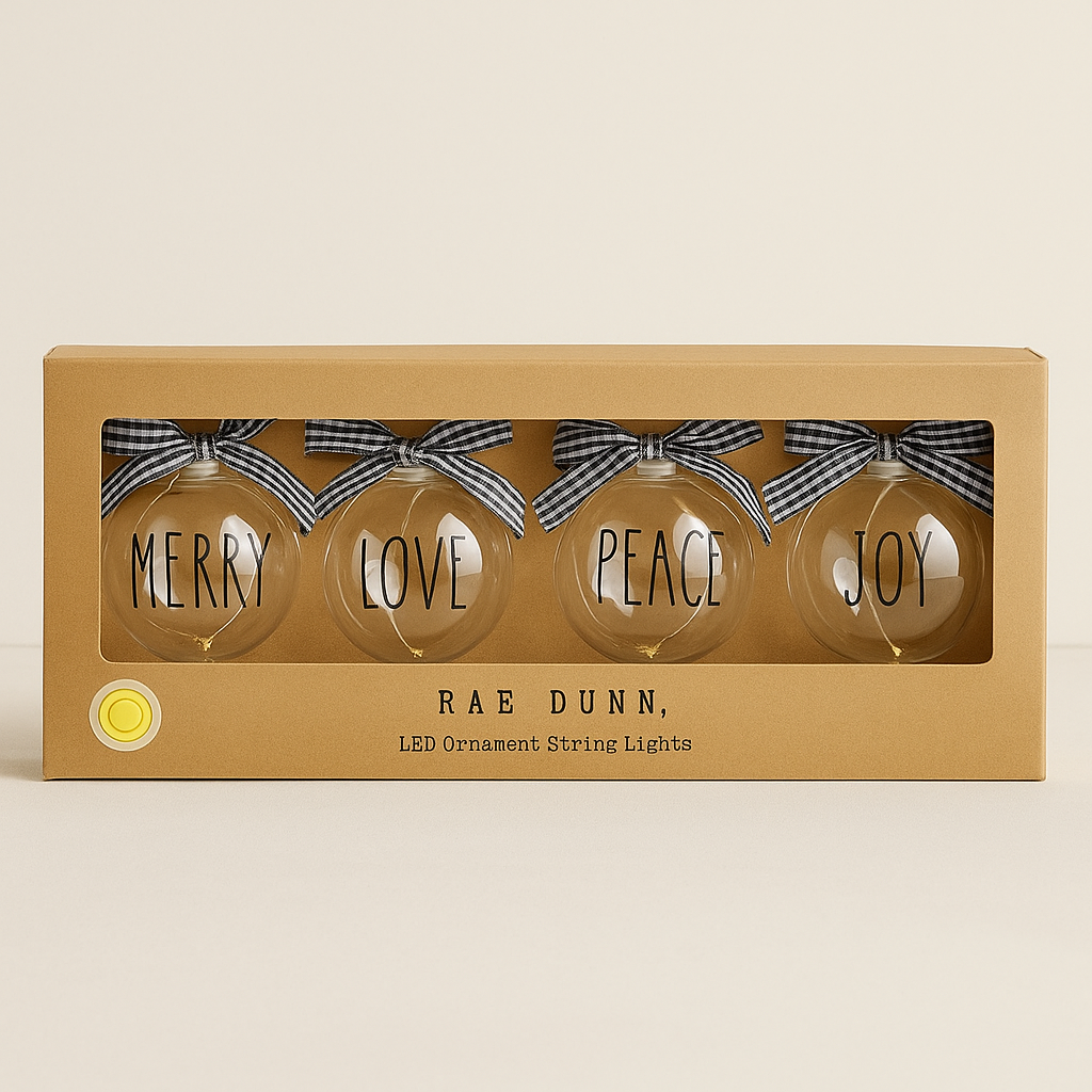 Christmas Word Ornament Lights