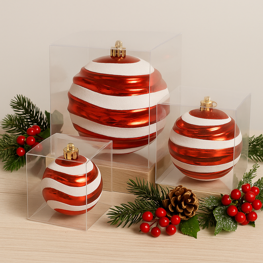 Striped Christmas Ornaments
