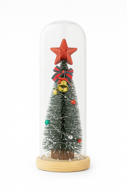 Christmas Tree Dome - 30cm with lights battery