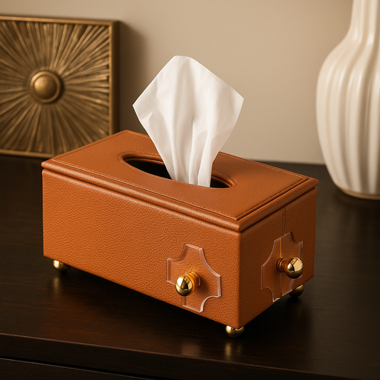 Luxury Leather Tissue Box