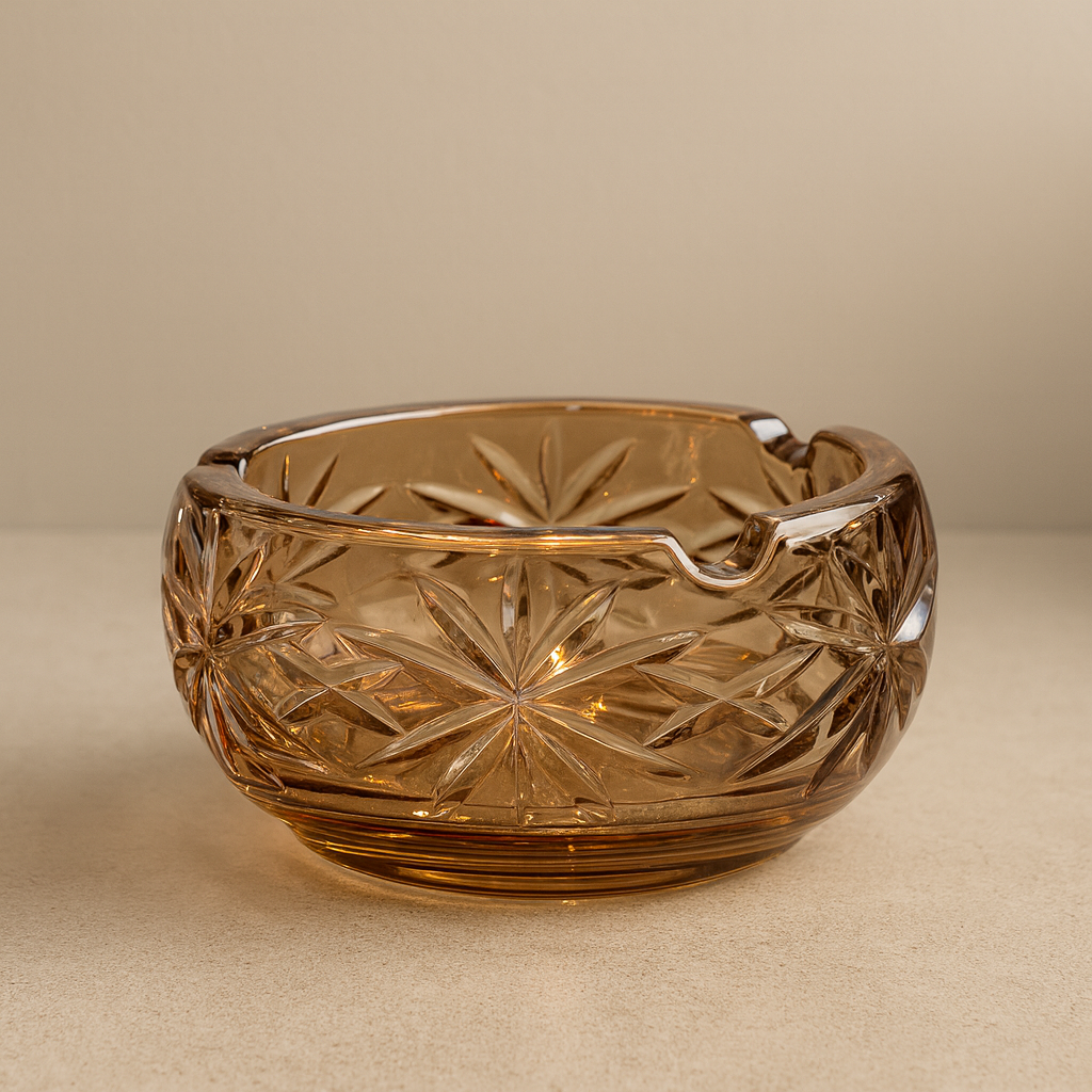 Cut Glass Ashtray | Elegant Classic Design pack of 2
