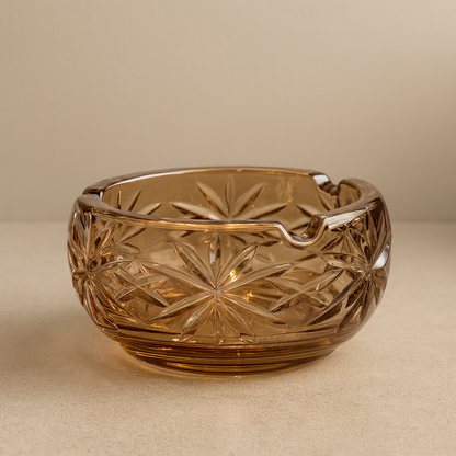 Cut Glass Ashtray | Elegant Classic Design pack of 2