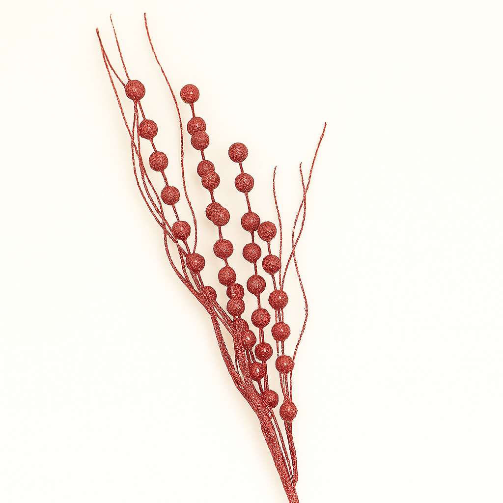 Sparkling Decorative Branches for the Holidays - Pack Of 3 Same Color