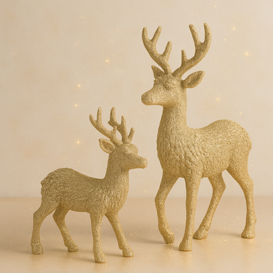 Golden Reindeer Decor
