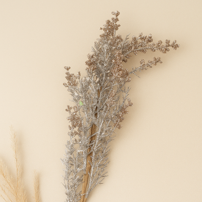 Glitter Holiday Stems – Elegant Festive Touch - Pack Of 3