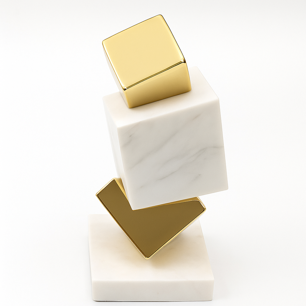 Modern Marble Bookend With A Luxurious Touch
