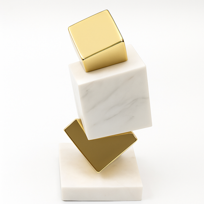 Modern Marble Bookend With A Luxurious Touch