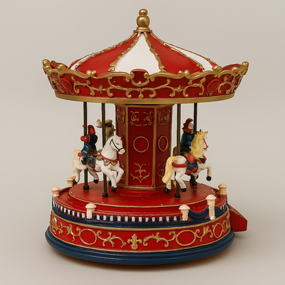 Rotating Christmas Carousel Music Box With USB