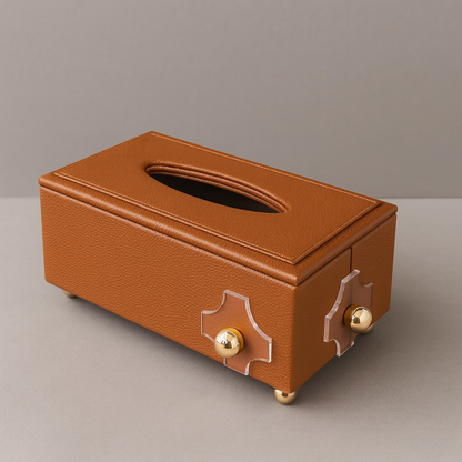 Luxury Leather Tissue Box