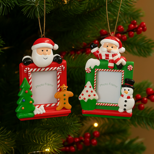 Hanging Christmas Photo Frames - Set Of 2