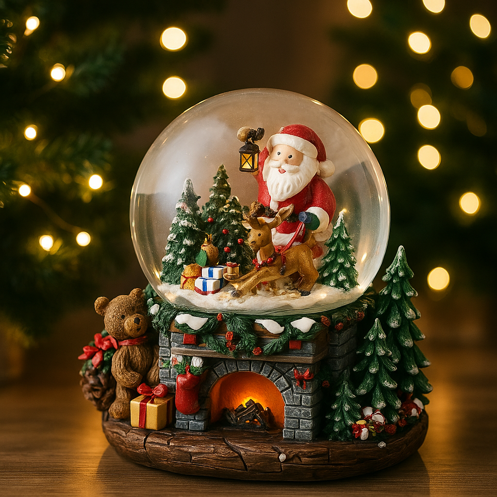 Light-Up Christmas Snow Globe