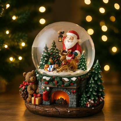 Light-Up Christmas Snow Globe