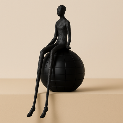 Bronze Abstract Long-Leg Figures