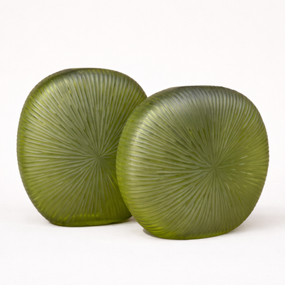 Modern Glass Vase Set of 2