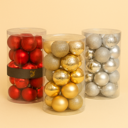 Christmas Ornament Set – 24 Festive Balls